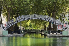 Bridge over Canal St. Martin, Paris France