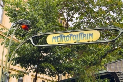 Metropolitan Metro Stop, Paris France
